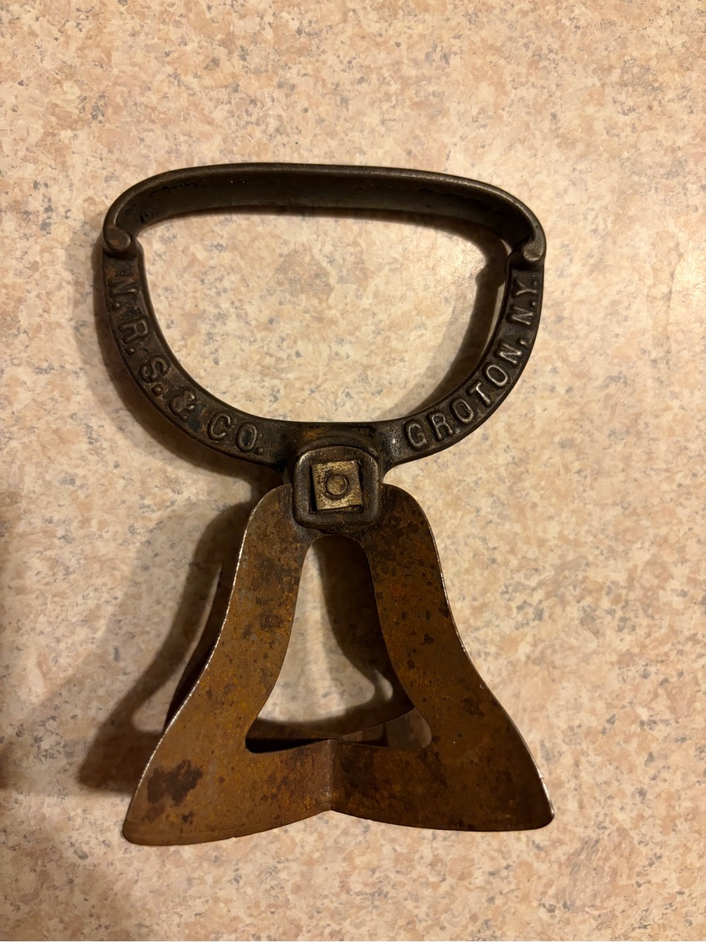 Antique 1893 N.R.S.โ & Co. Groton NY Cast Iron Food Chopper No. 40 Mincer